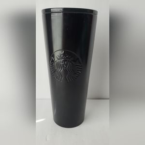 STARBUCKS MATTE BLACK STAINLESS STEEL TUMBLER 24 oz